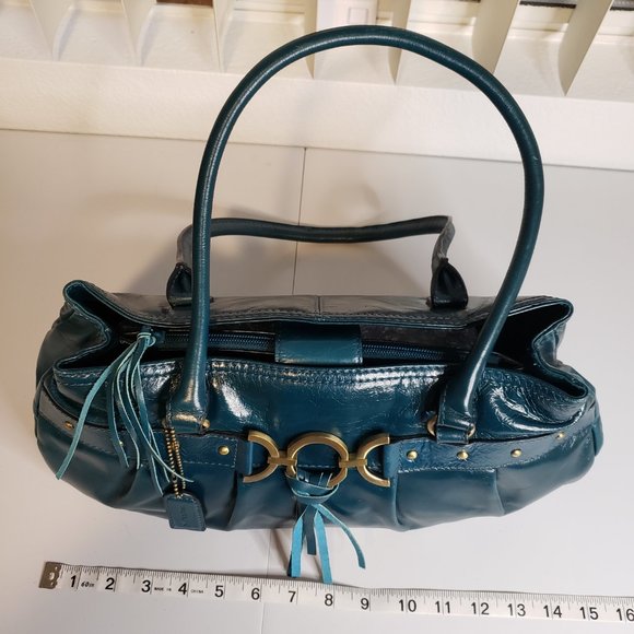 SERETA Teal Shoulder Handbag - Picture 11 of 16